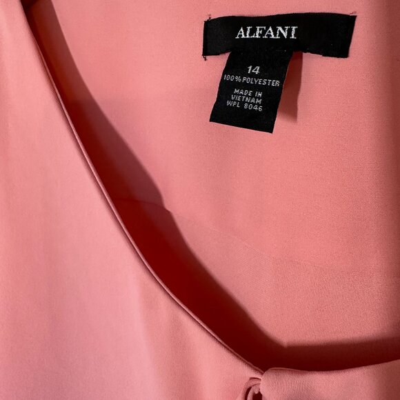 Alfani Peach blouse, Size 14 - Picture 2 of 3